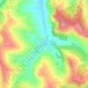Mapa topográfico Cerghid, altitud, relieve