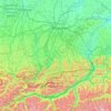 Mapa topográfico Bad Tölz-Wolfratshausen, altitud, relieve