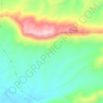 Mapa topográfico Pelinche, altitud, relieve