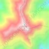 Mapa topográfico Daliangshan, altitud, relieve