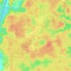 Mapa topográfico Penda Mboko, altitud, relieve