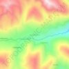 Mapa topográfico Uchuhuma, altitud, relieve