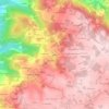 Mapa topográfico Carnes, altitud, relieve