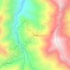 Mapa topográfico Kuwari, altitud, relieve