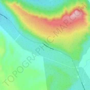 Mapa topográfico Isabel Pass, altitud, relieve