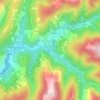 Mapa topográfico O Mazonovo, altitud, relieve