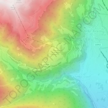 Mapa topográfico Prämajur, altitud, relieve