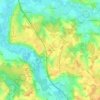 Mapa topográfico Les Ruachons, altitud, relieve