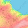 Mapa topográfico Trevros, altitud, relieve