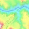 Mapa topográfico Plateau Point, altitud, relieve