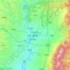 Mapa topográfico Huozhou, altitud, relieve