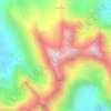 Mapa topográfico Bruach na Frithe, altitud, relieve