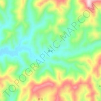 Mapa topográfico Nahu, altitud, relieve