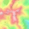 Mapa topográfico les Picardes, altitud, relieve