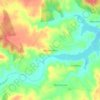 Mapa topográfico Sítio Condessa, altitud, relieve