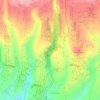 Mapa topográfico Tukad Cepung Artifical Waterfall, altitud, relieve