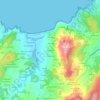 Mapa topográfico O Outeiro, altitud, relieve