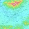 Mapa topográfico 金华市, altitud, relieve