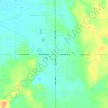 Mapa topográfico Dorr, altitud, relieve