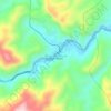 Mapa topográfico Muaro Kalaban, altitud, relieve