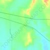 Mapa topográfico Obregon, altitud, relieve