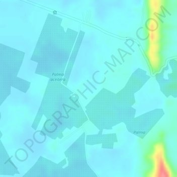 Mapa topográfico La Costancia, altitud, relieve