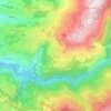 Mapa topográfico Montiverdi, altitud, relieve