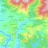 Mapa topográfico Araira, altitud, relieve
