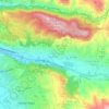 Mapa topográfico Lancha del Genil, altitud, relieve