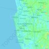Mapa topográfico Sri Jayawardenepura Kotte, altitud, relieve