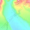 Mapa topográfico El Amparo, altitud, relieve