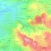 Mapa topográfico Le Pouët, altitud, relieve