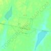 Mapa topográfico Pascanas, altitud, relieve