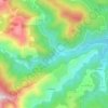Mapa topográfico Le Tech, altitud, relieve