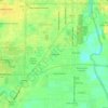 Mapa topográfico Sunnyland, altitud, relieve
