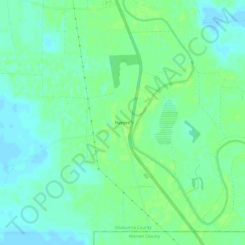 Mapa topográfico Hardee, altitud, relieve