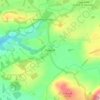 Mapa topográfico Powmill, altitud, relieve