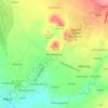 Mapa topográfico Kampunganyar, altitud, relieve