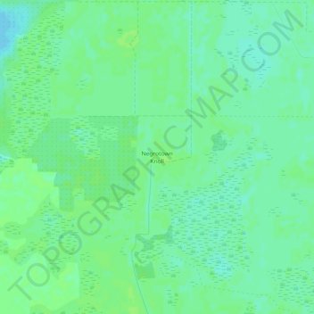 Mapa topográfico Negrotown Knoll, altitud, relieve
