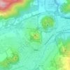 Mapa topográfico Volcà del Montsacopa, altitud, relieve
