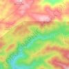 Mapa topográfico Arul Badak, altitud, relieve