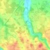 Mapa topográfico La Fontaine, altitud, relieve