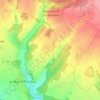 Mapa topográfico Les Landes, altitud, relieve