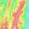 Mapa topográfico Les Bonnetières, altitud, relieve