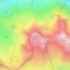 Mapa topográfico Piz Valdraus, altitud, relieve
