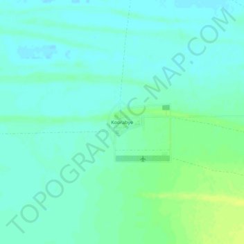 Mapa topográfico Koorabye, altitud, relieve