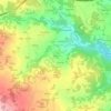 Mapa topográfico Pacios, altitud, relieve