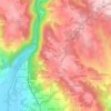 Mapa topográfico La Roche, altitud, relieve