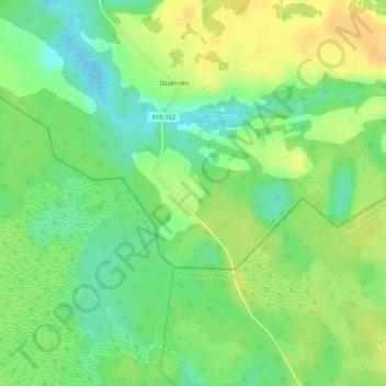 Mapa topográfico Соболева Гора, altitud, relieve