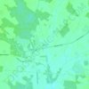 Mapa topográfico Vernon, altitud, relieve